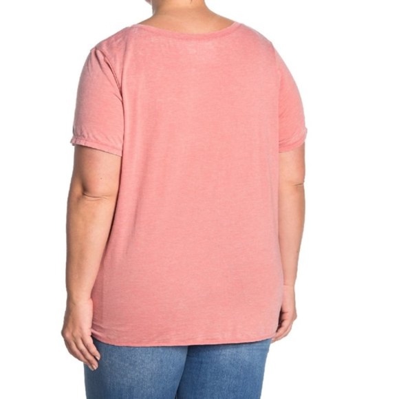 Caslon Tie Front T-Shirt (Plus Size) - Picture 2 of 5